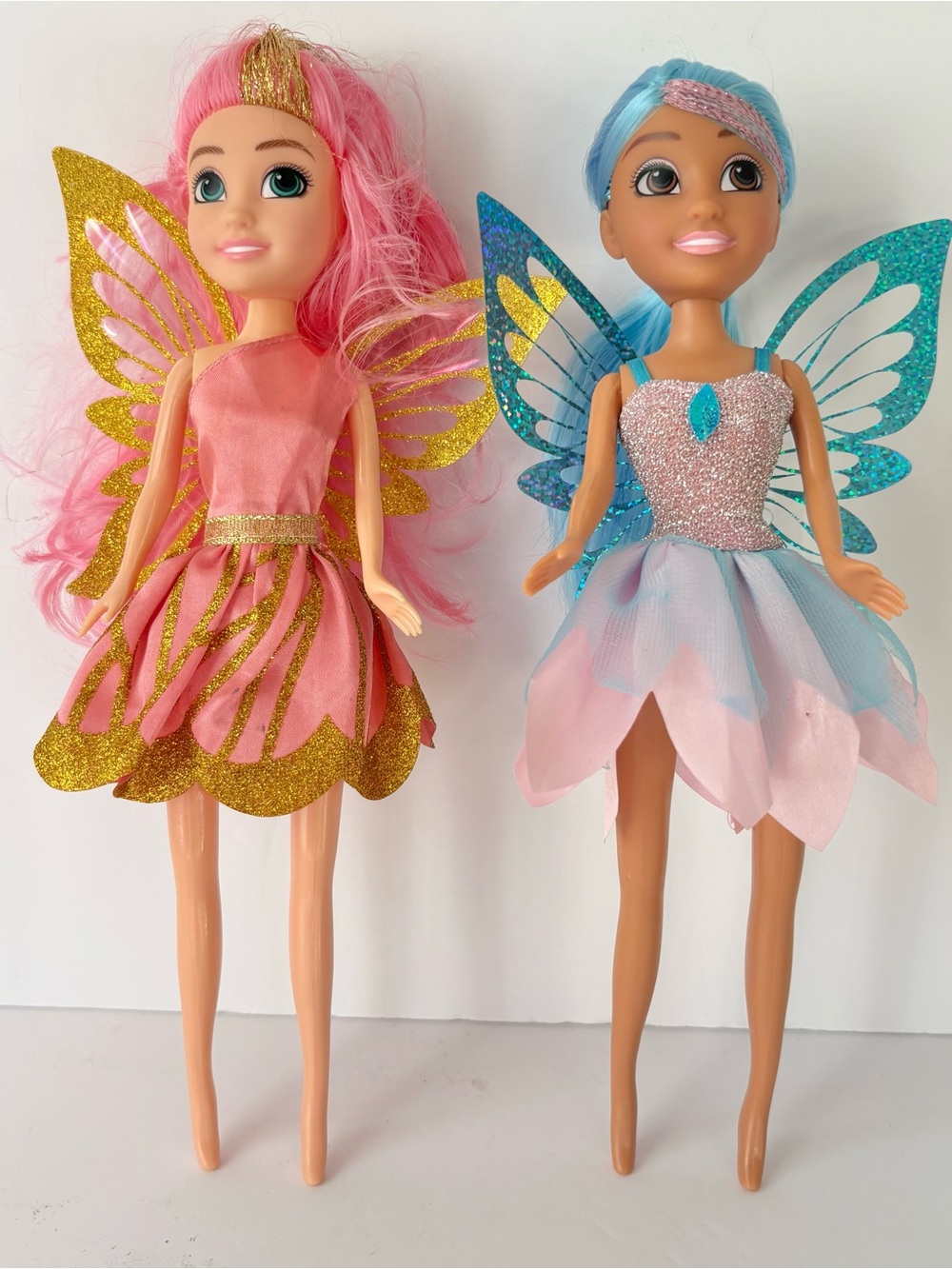 Zuru Sparkle Girlz Fairy Princess Dolls Lot of 2